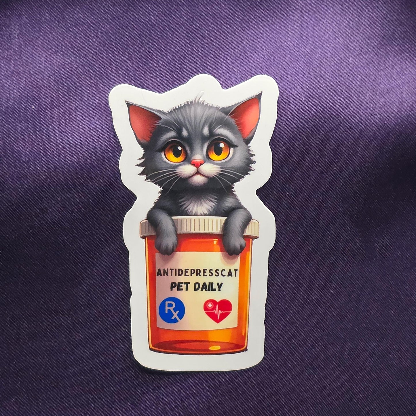 Kawaii Cat Sticker: Cute Waterproof Decal My Store