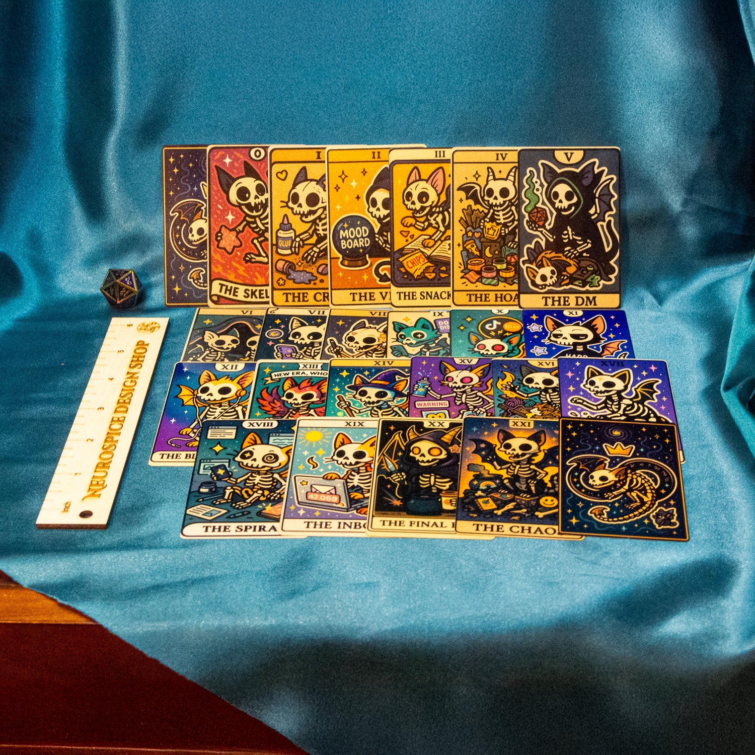 Tacky-Tarot-Oracles-Tarot-Sticker-Decks-Chaos-Divination Neurospice Design Shop