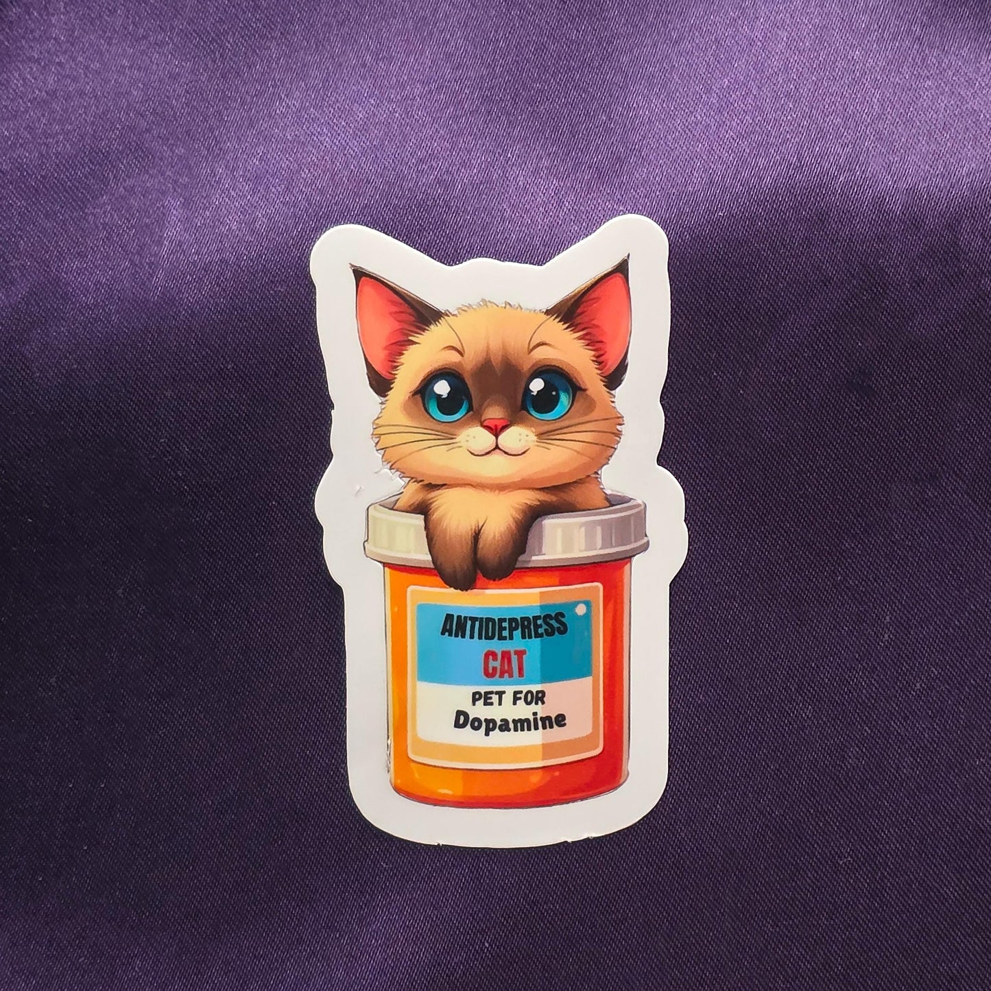 Kawaii Cat Sticker: Cute Waterproof Decal My Store