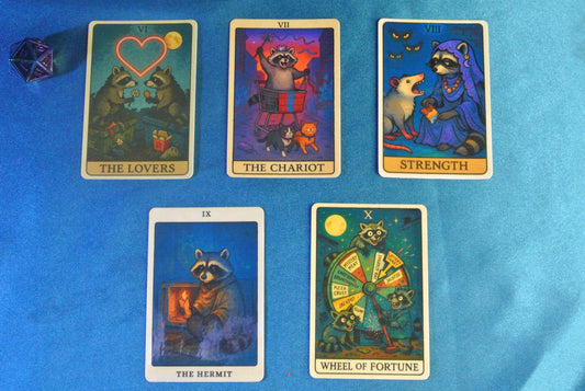Moonlit Dumpster Oracle Sticker Set: 22 Laminated Tarot Stickers My Store