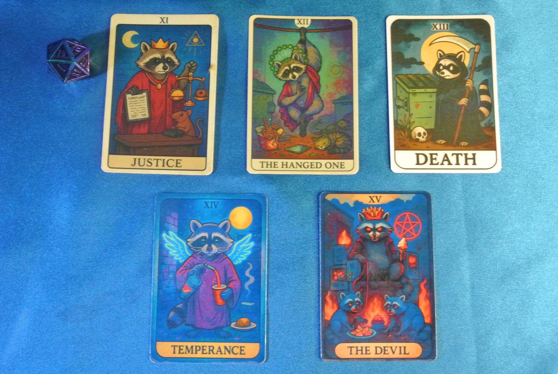 Moonlit Dumpster Oracle Sticker Set: 22 Laminated Tarot Stickers My Store