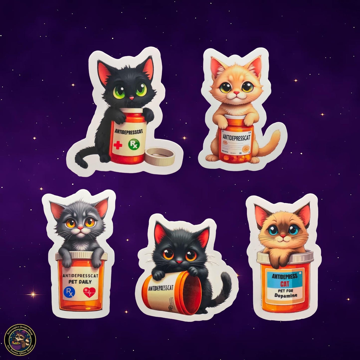Kawaii Cat Sticker: Cute Waterproof Decal My Store
