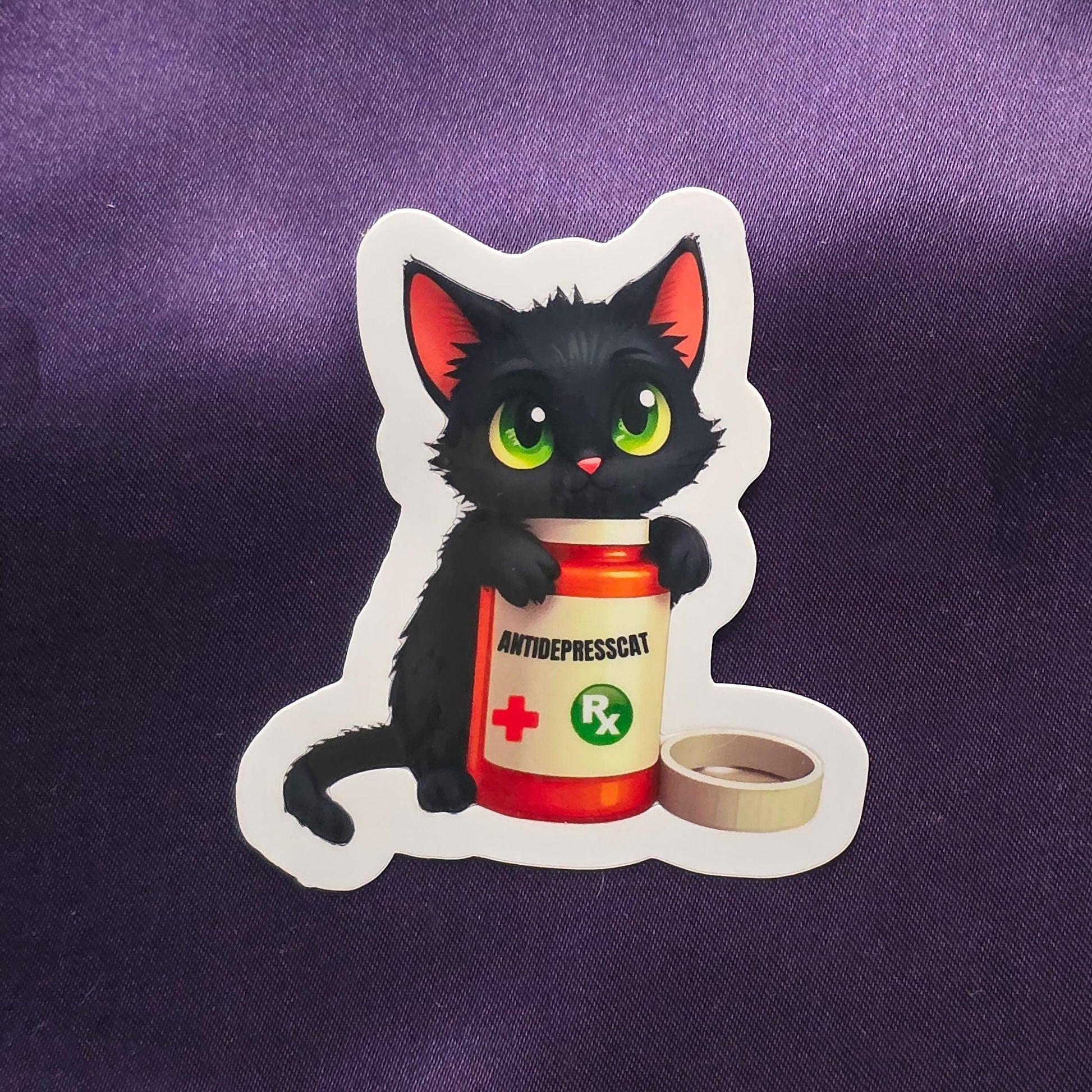Kawaii Cat Sticker: Cute Waterproof Decal My Store