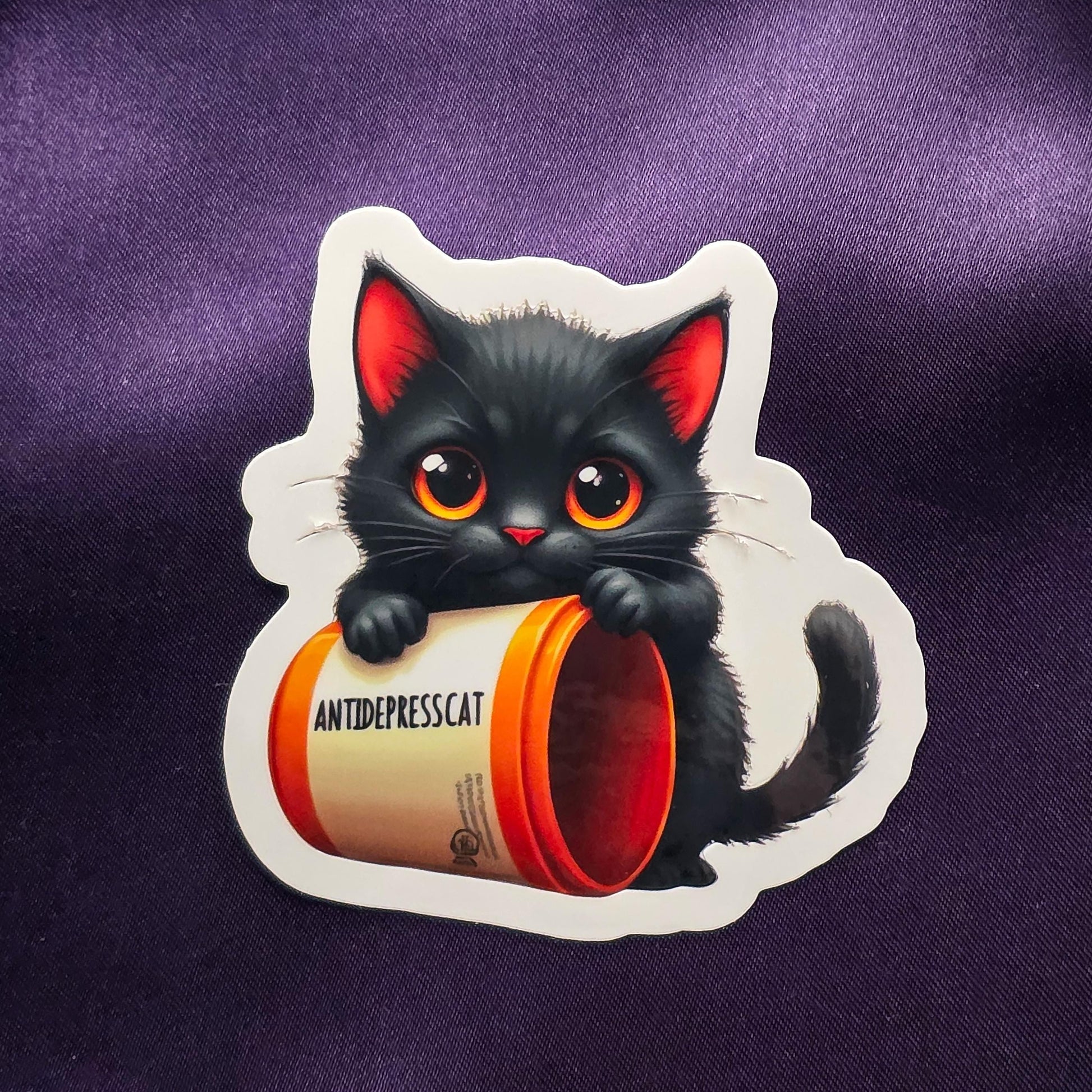 Kawaii Cat Sticker: Cute Waterproof Decal My Store