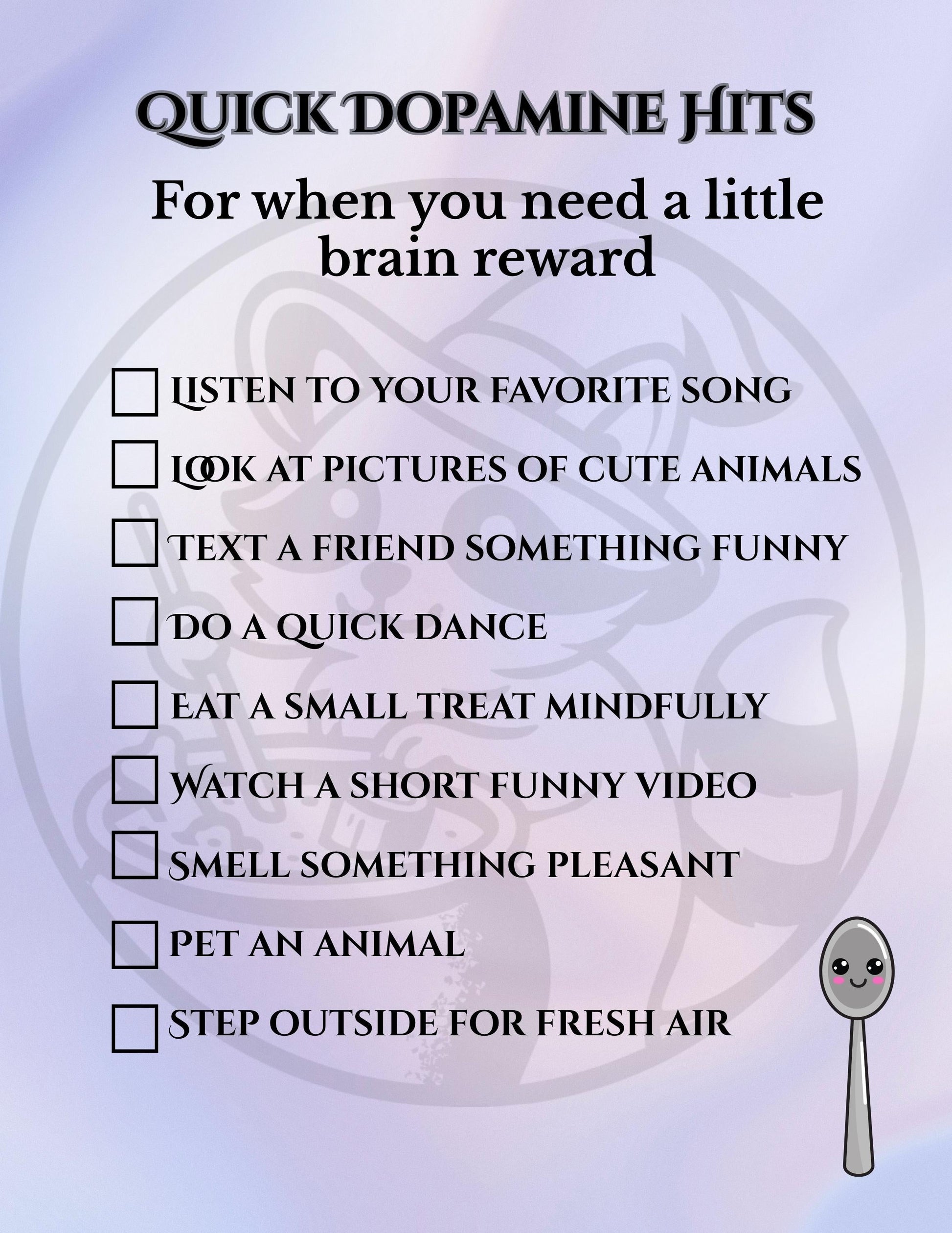 ADHD Paralysis Breaker Kit: 3 Printable Self-Care Tools for Neurodivergents My Store